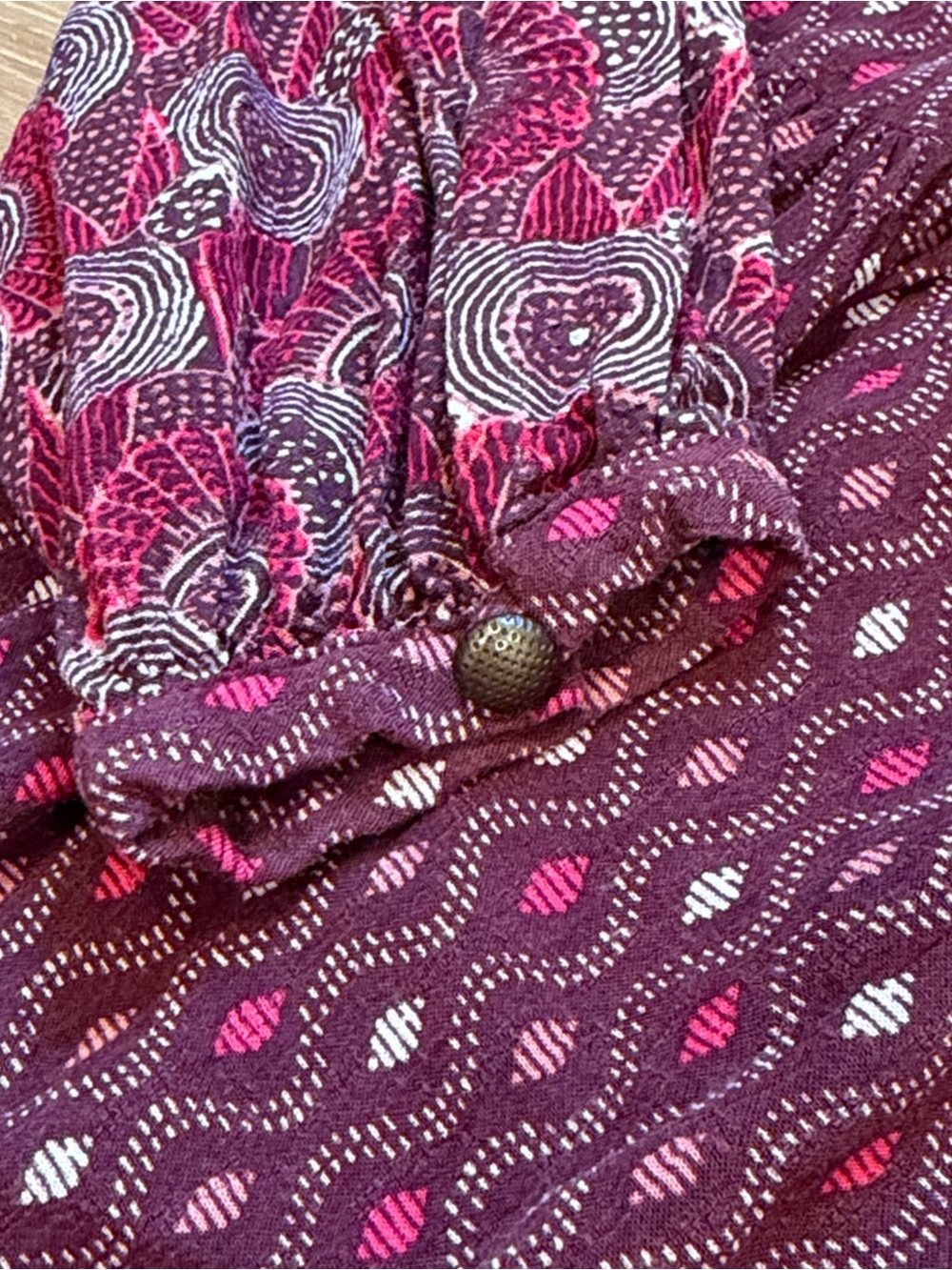 Maeve by Anthropologie Amber Burgundy Long Sleeve Mini Dress - Picture 4 of 10